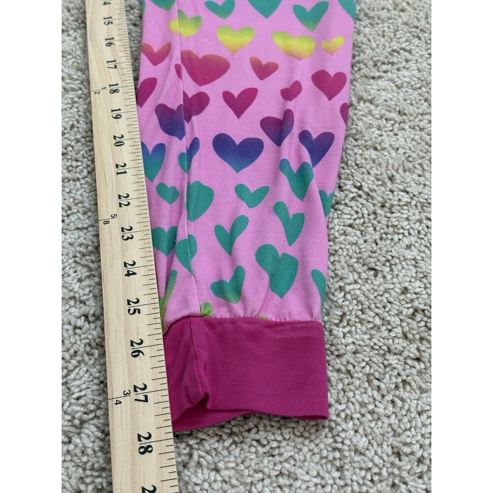 Little Sleepies Pink Ombré Hearts PJ Joggers Women’s M Cozycore Lounge Luxe - Picture 6 of 6